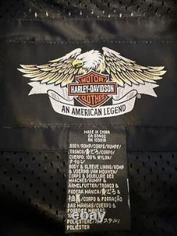 Harley-Davidson Motorcycle Jacket OEM Men's Black & Gray Cruiser Racing Men's L
