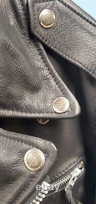 Harley Davidson Motorcycle Men's Black Leather JACKET Large