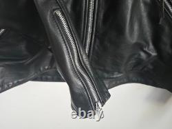 Harley Davidson Motorcycle Mens Black Leather Jacket XXL Made USA