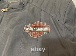 Harley Davidson Motorcycle Riding Jacket Men's Size L Nylon Black