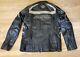 Harley Davidson Motorcycle Riding Medallion Reflective Waterproof Leather Jacket