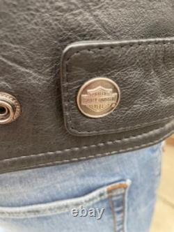 Harley Davidson Motorcycle W. Leather Jacket sz XL Inner jacket with pockets