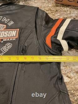 Harley Davidson Motorcycle W. Leather Jacket sz XL Inner jacket with pockets