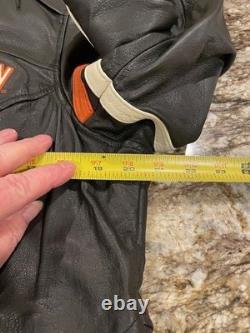 Harley Davidson Motorcycle W. Leather Jacket sz XL Inner jacket with pockets