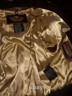 Harley Davidson Motorcycles Bomber Leather Jacket Vintage Limited XL Legendary