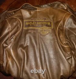 Harley Davidson Motorcycles Bomber Leather Jacket Vintage Limited XL Legendary