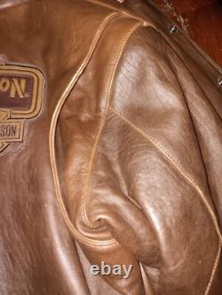 Harley Davidson Motorcycles Bomber Leather Jacket Vintage Limited XL Legendary
