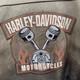 Harley-Davidson Motorcycles Distressed Vintage Leather Riding Jacket Mens 3XL