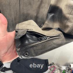 Harley-Davidson Motorcycles Distressed Vintage Leather Riding Jacket Mens 3XL