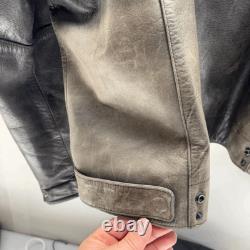 Harley-Davidson Motorcycles Distressed Vintage Leather Riding Jacket Mens 3XL