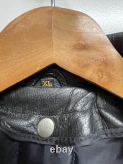 Harley Davidson Nevada Heavyweight Men's Vented Leather Motorcycle Jacket XL