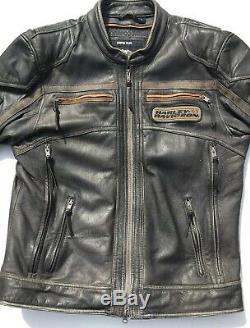 Harley Davidson PLANK Leather Jacket Mens Large