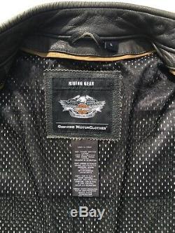 Harley Davidson PLANK Leather Jacket Mens Large