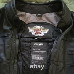 Harley Davidson RN 103819 Black Leather Motorcycle Jacket XL