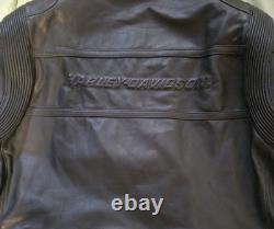 Harley Davidson RN 103819 Black Leather Motorcycle Jacket XL