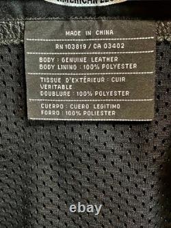Harley Davidson RN 103819 CA 03402 Original Black Leather Jacket Men's Size L