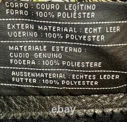 Harley Davidson RN 103819 CA 03402 Original Black Leather Jacket Men's Size L