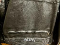 Harley Davidson RN 103819 CA 03402 Original Black Leather Jacket Men's Size L