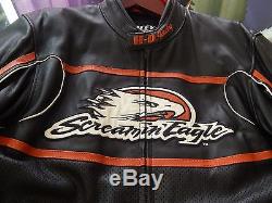 Harley Davidson Racing Men's Screamin' Eagle Leather Jacket XL