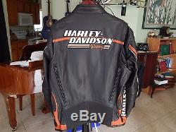 Harley Davidson Racing Men's Screamin' Eagle Leather Jacket XL