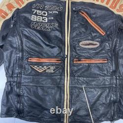 Harley Davidson Racing Team Leather Motorcycle Jacket XL VR1000 750XR 883R