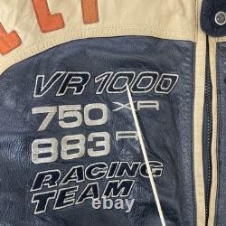 Harley Davidson Racing Team Leather Motorcycle Jacket XL VR1000 750XR 883R