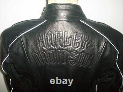 Harley Davidson Reflective Leather Real RIders HD Jacket Women's Size Medium