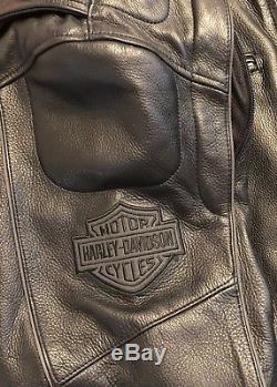 Harley Davidson Reflective Willie G Skull Black Leather Jacket 988099-07VM XL