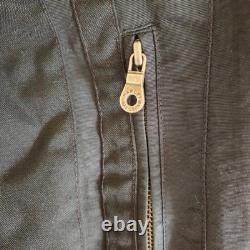 Harley Davidson Riding Jacket Mens L Black Nylon Lined Buckle Zip Biker 2003