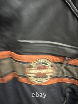Harley Davidson Rutland Triple Vent Black Riding Jacket Men's Size 2XL Genuine