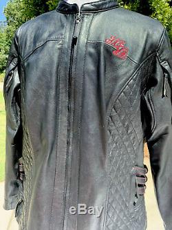 Harley Davidson SCROLL Willie G Skull Leather Jacket Women's 3W