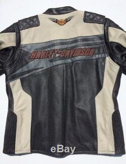 Harley Davidson SPROCKET Leather Jacket Men Large Perforated Racing 97117-12VM