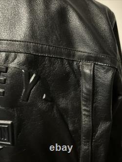 Harley Davidson Shifter Embossed Leather Motorcycle Jacket 98136-03 Vm Men Large