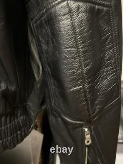 Harley Davidson Shifter Embossed Leather Motorcycle Jacket 98136-03 Vm Men Large