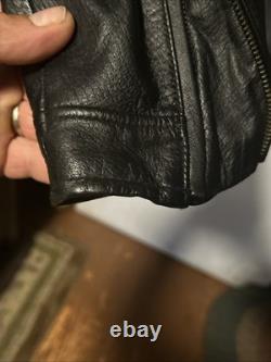 Harley Davidson Shifter Embossed Leather Motorcycle Jacket 98136-03 Vm Men Large