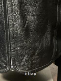 Harley Davidson Shifter Embossed Leather Motorcycle Jacket 98136-03 Vm Men Large