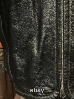 Harley Davidson Shifter Embossed Leather Motorcycle Jacket 98136-03 Vm Men Large