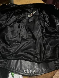 Harley Davidson Shifter Embossed Leather Motorcycle Jacket 98136-03 Vm Men Large