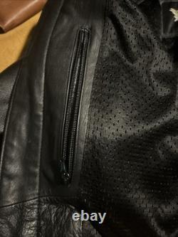 Harley Davidson Shifter Embossed Leather Motorcycle Jacket 98136-03 Vm Men Large