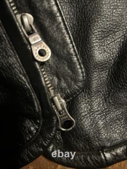 Harley Davidson Shifter Embossed Leather Motorcycle Jacket 98136-03 Vm Men Large