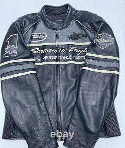 Harley Davidson THUNDER VALLEY Screamin Eagle Leather Jacket 98297-08VW Large