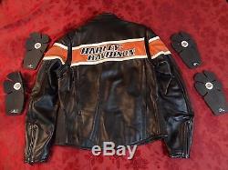 Harley Davidson Thunder Hill Screamin Eagle Leather Jacket Mens Large 98296-08VM