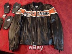 Harley Davidson Thunder Hill Screamin Eagle Leather Jacket Mens Large 98296-08VM