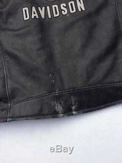 Harley Davidson Top Wing Distressed Leather Jacket Men's 3XL 98058-13VM
