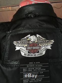 Harley Davidson Torque Racing Leather Jacket Women L Large Style# 98094-06VW EUC
