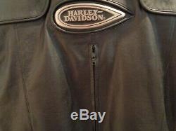 Harley Davidson Vintage 1997 Springer Leather Fringed Jacket Orig. Owner Preowned