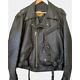 Harley Davidson Vintage Men's Large Black Leather Jacket Biker Made in USA