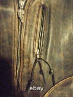 Harley Davidson Vintage Panhead Distressed Leather Jacket