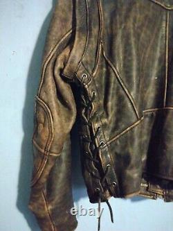 Harley Davidson Vintage Panhead Distressed Leather Jacket