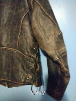 Harley Davidson Vintage Panhead Distressed Leather Jacket